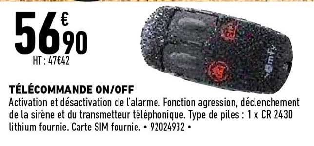 télécommande on-off