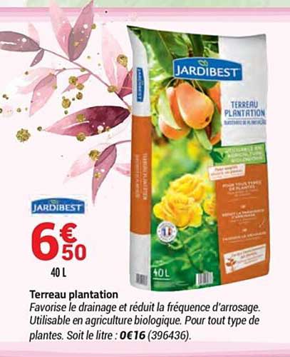 terreau plantation jardibest