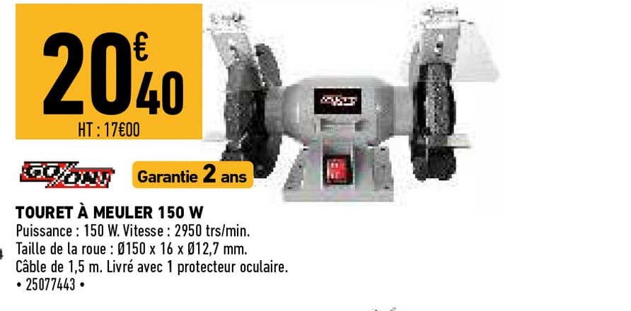 touret à meuler 150 w go-on