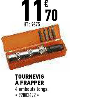 tournevis à frapper