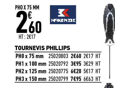 tournevis phillips