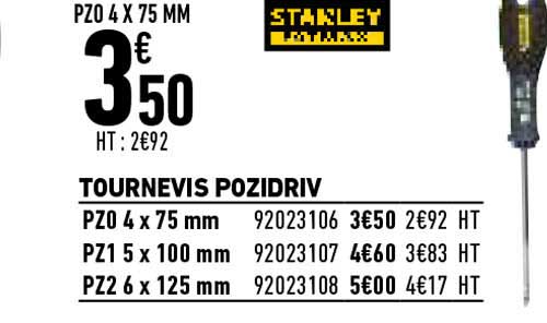 tournevis pozidriv stanley faxmax