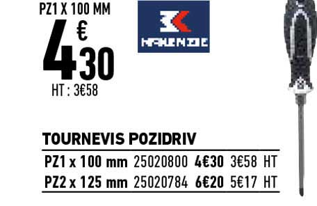 tournevis pozidriv