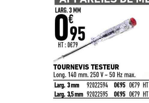 tournevis testeur