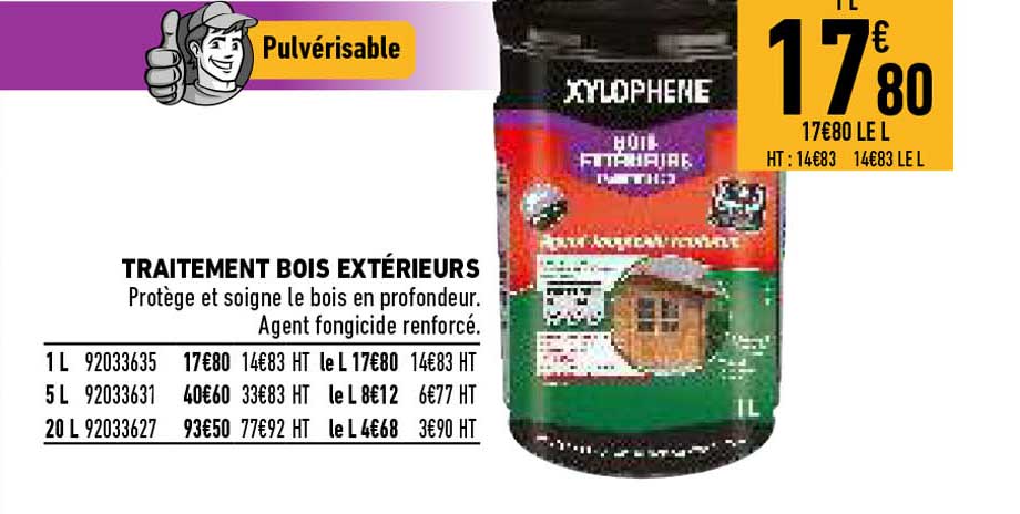 traitement bois extérieurs xylophène