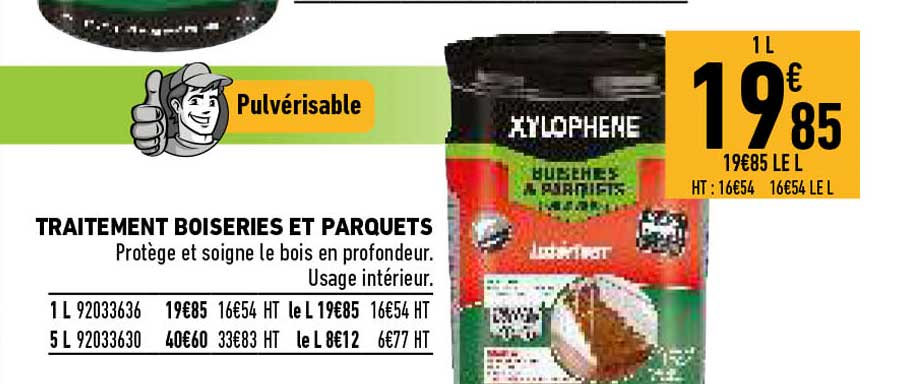 traitement boiseries et parquets xylophène