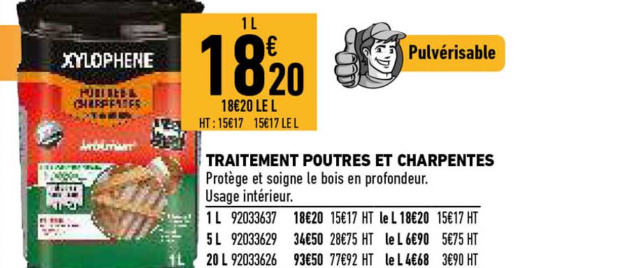 traitement poutres et charpentes