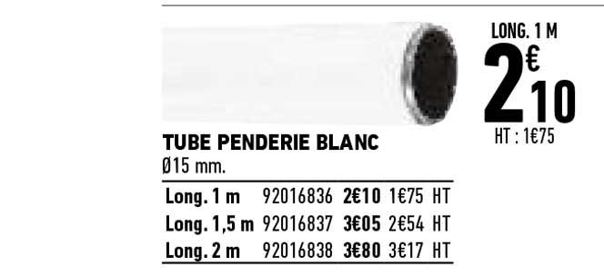 Tube Penderie Blanc