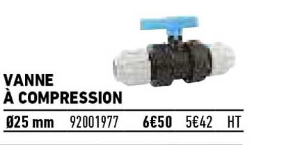 Vanne à Compression