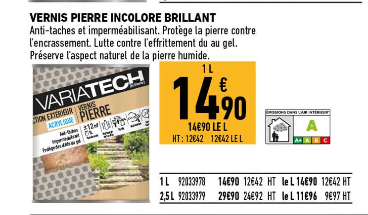 vernis pierre incolore brillant