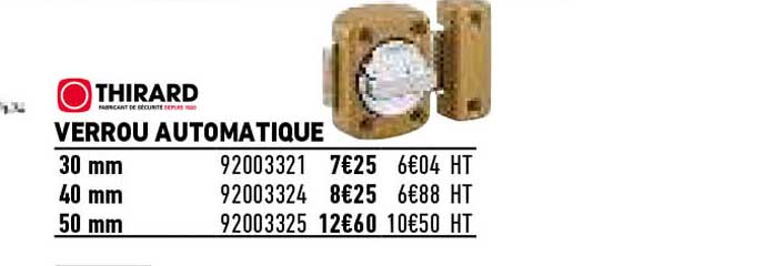 verrou automatique thirard