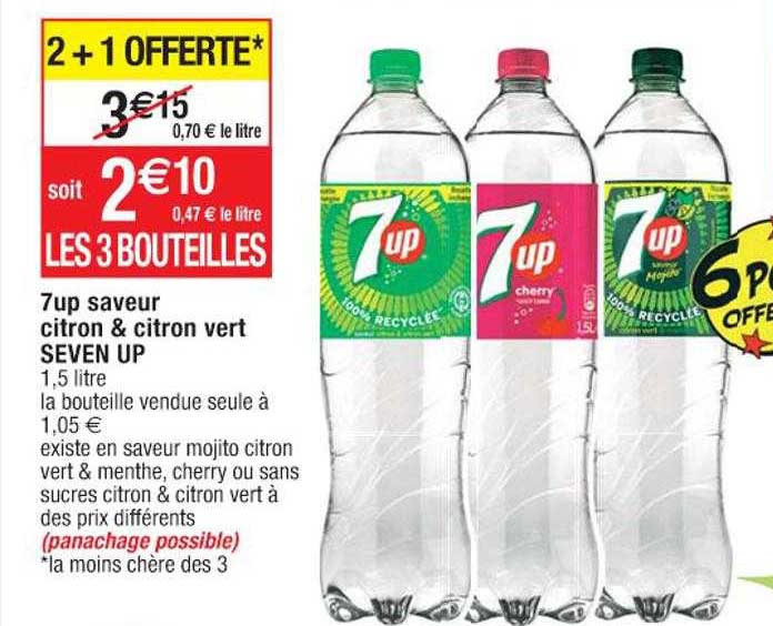 7up saveur citron & citron vert seven up