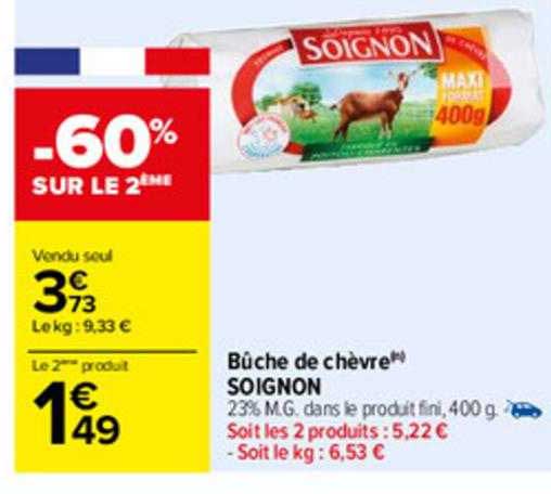 Bûche De Chèvre Soignon