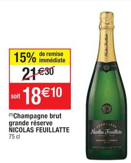 champagne brut grande réserve nicolas feuillatte
