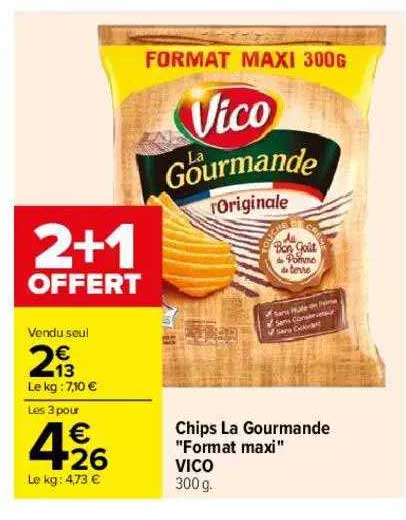 chips la gourmande "format maxi" vico