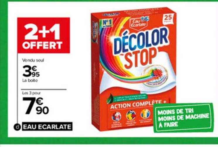 eau ecarlate décolor stop