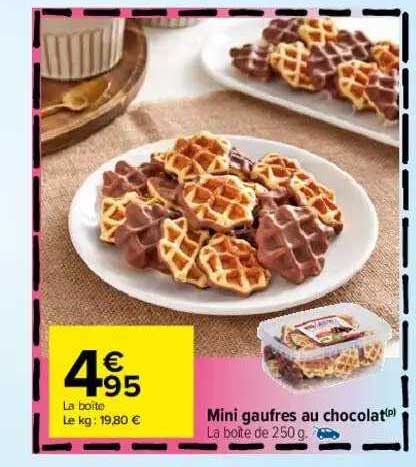 Mini Gaufres Au Chocolat