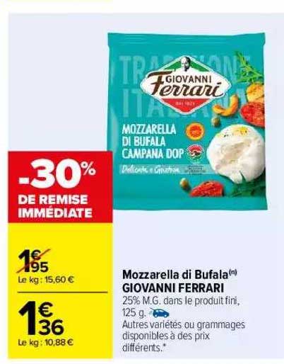 mozzarella di bufala giovanni ferrari