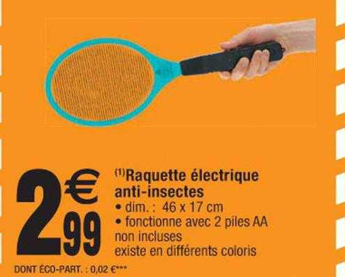 raquette électrique anti-insectes
