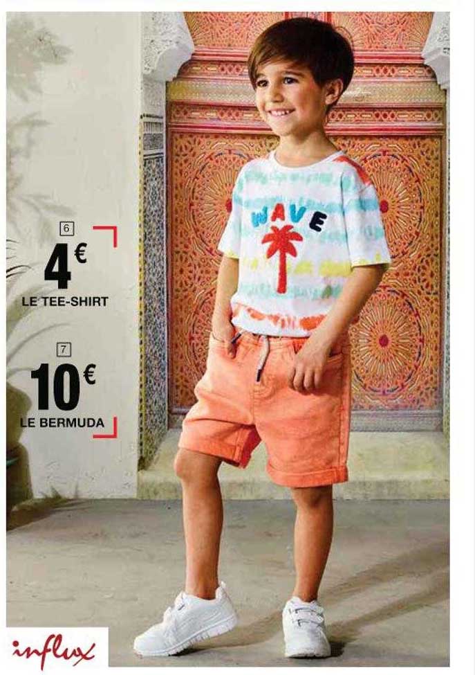 tee-shirt, bermuda influx