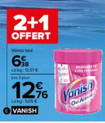 vanish oxi action