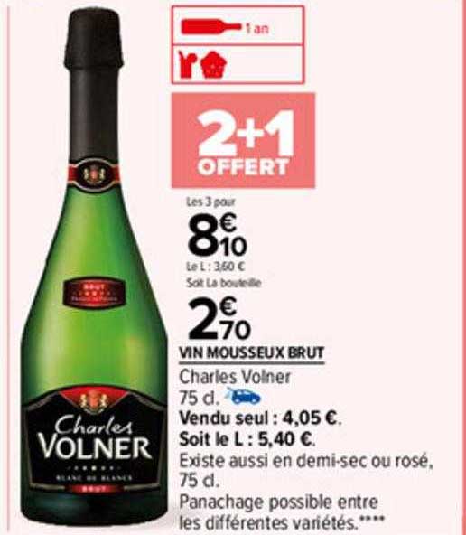 vin mousseux brut charles volner