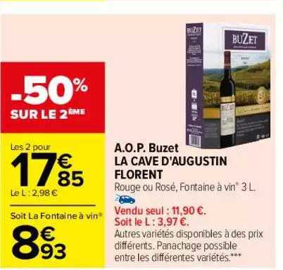 a.o.p. buzet la cave d'augustin florent