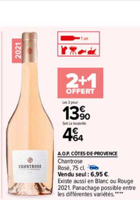 a.o.p. côtes-de-provence chantrose