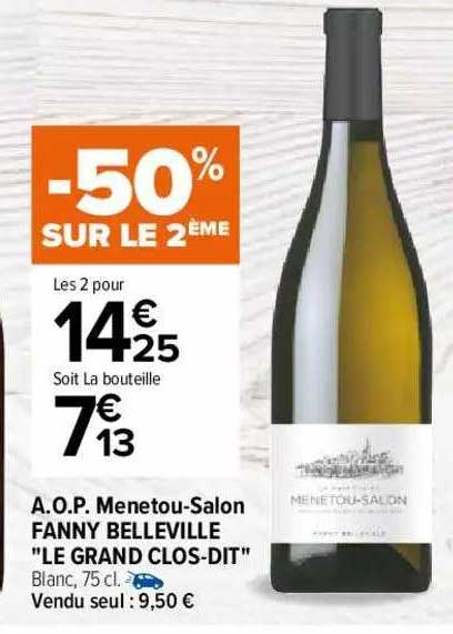 a.o.p. menetou-salon fanny belleville "le grand clos-dit"