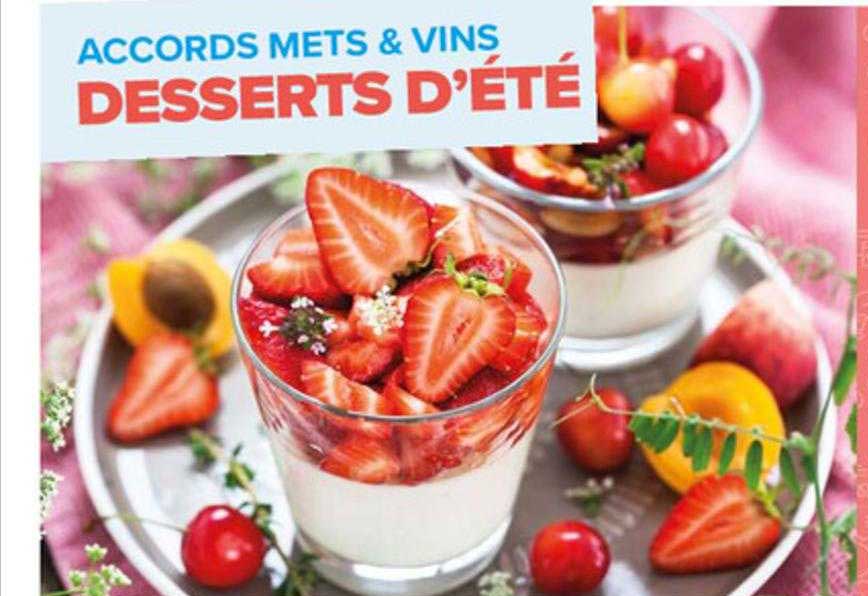 accords mets & vins desserts d'été