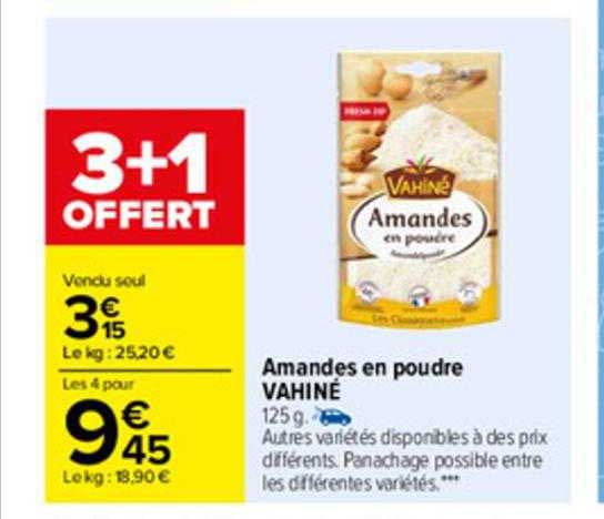 Amandes En Poudre Vahiné