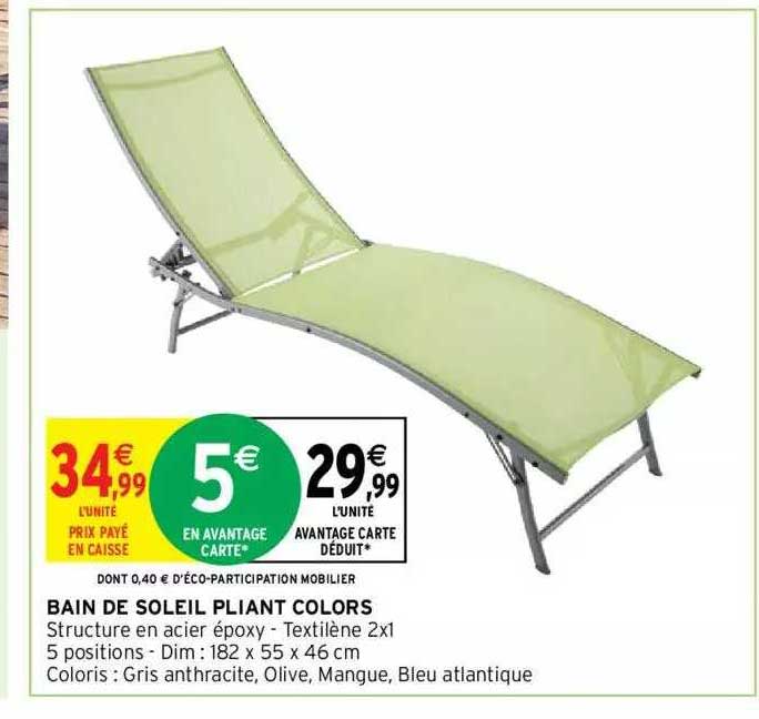 Bain De Soleil Pliant Colors