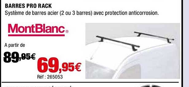 barres pro rack montblanc