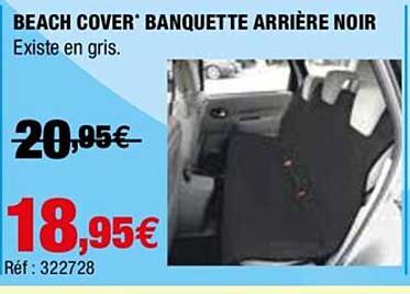 beauch cover banquette arrière noir