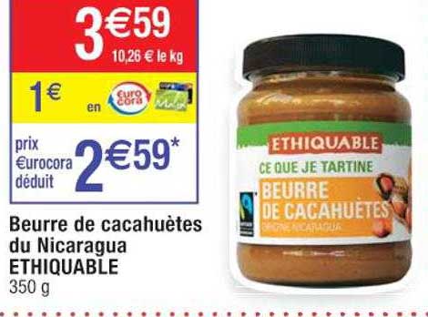 Beurre De Cacahuètes Du Nicaragua éthiquable