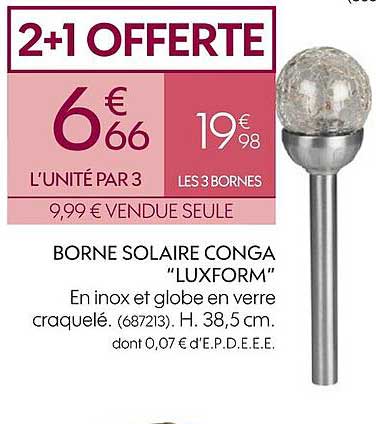 borne solaire conga "luxform"