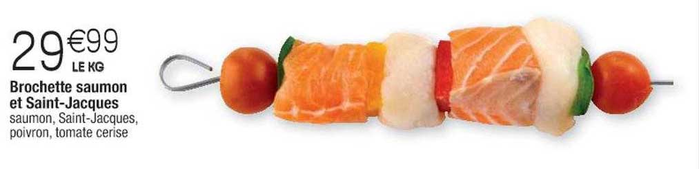 brochette saumon et saint-jacques