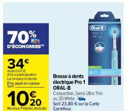 brosse à dents électrique pro 1 oral-b