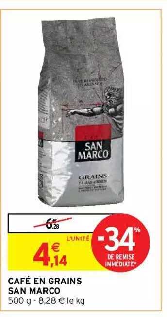 café en grains san marco