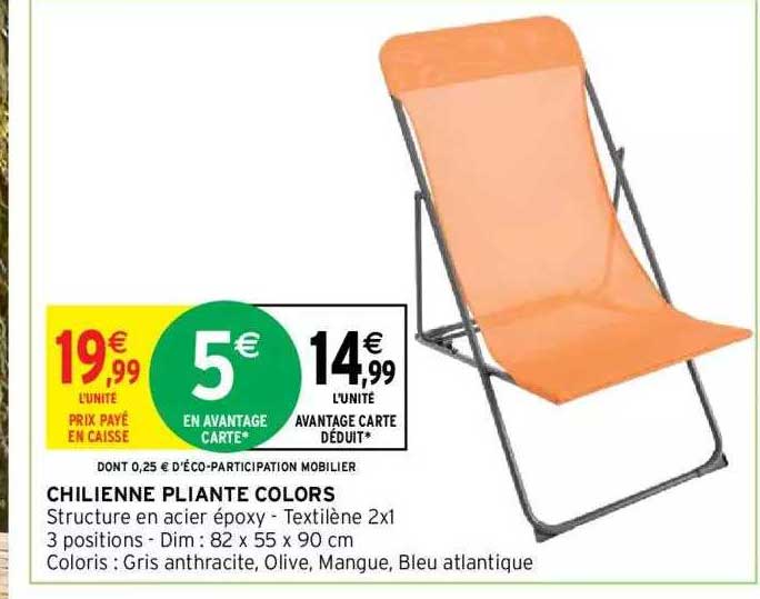 Chilienne Pliante Colors