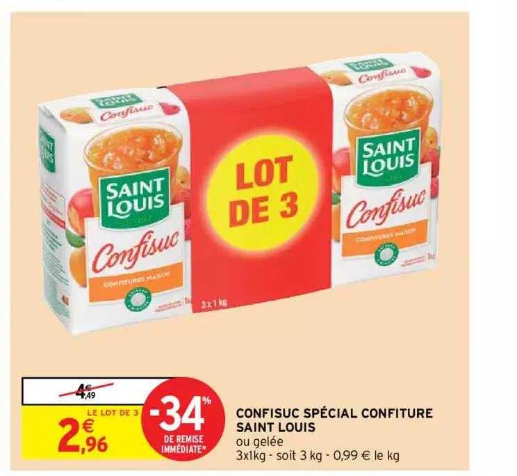 Confisuc Spécial Confiture Saint Louis
