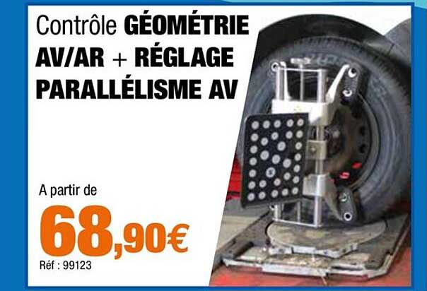 contrôle géométrie av ar + réglage parallélisme av