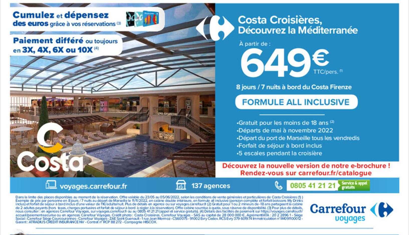 costa croisières : la méditerranée
