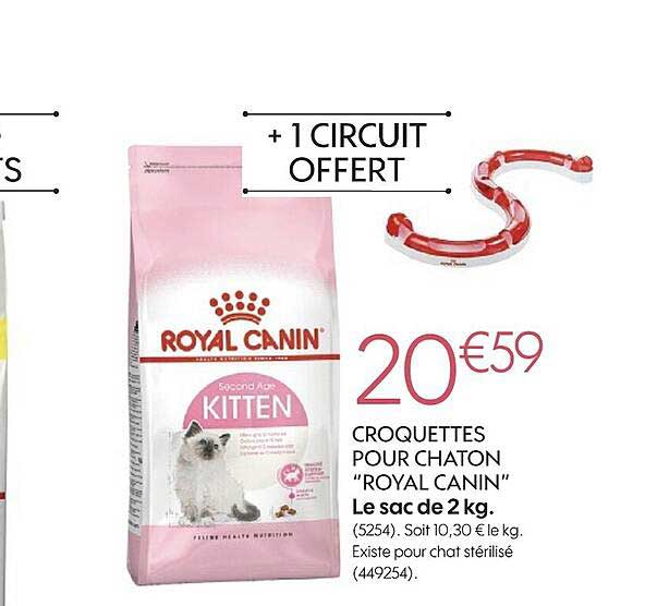 croquettes pour chaton "royal canin"