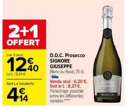 d.o.c. prosecco signore giuseppe