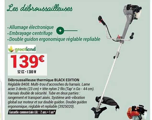 Débroussailleuse Thermique Black Edition