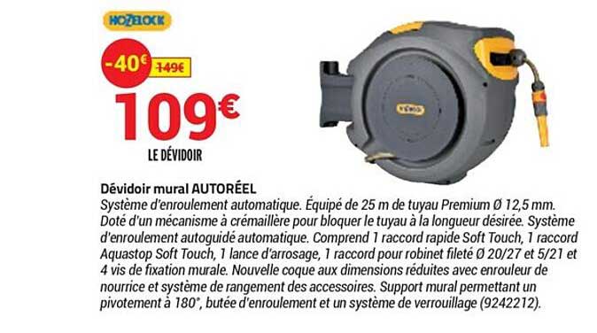 Dévidoir Mural Autoréel