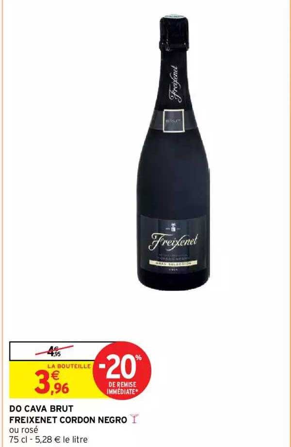 Do Cava Bbrut Freixenet Cordon Negro -20% De Remise Immédiate