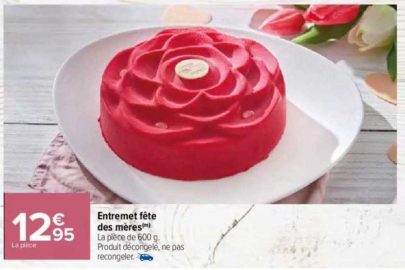 entremet fête des mères