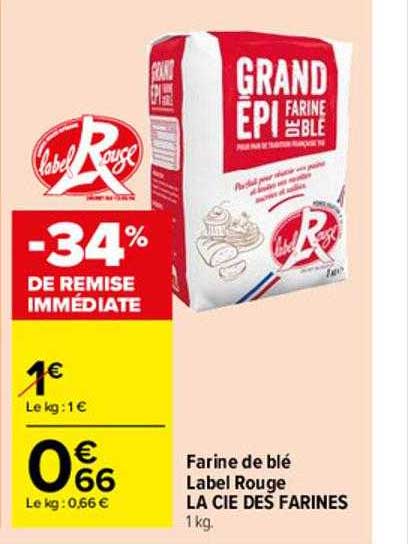 farine de blé label rouge la cie des farines label rouge